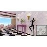 REVESTIMENTO DECORTIVO DE PAREDE EM 3D - MODELO LUNA